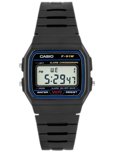 4971850246282 Zegarek męski CASIO F-91W-1YER